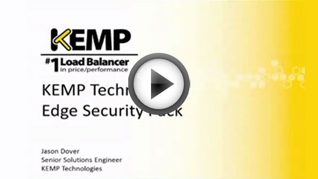Introducción a KEMP Technologies Edge Security Pack