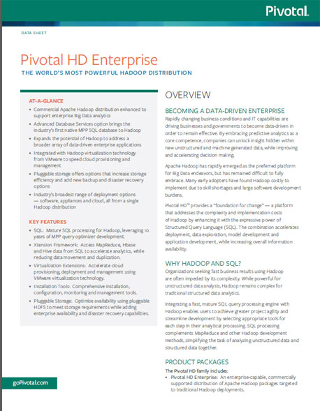Pivotal HD Enterprise