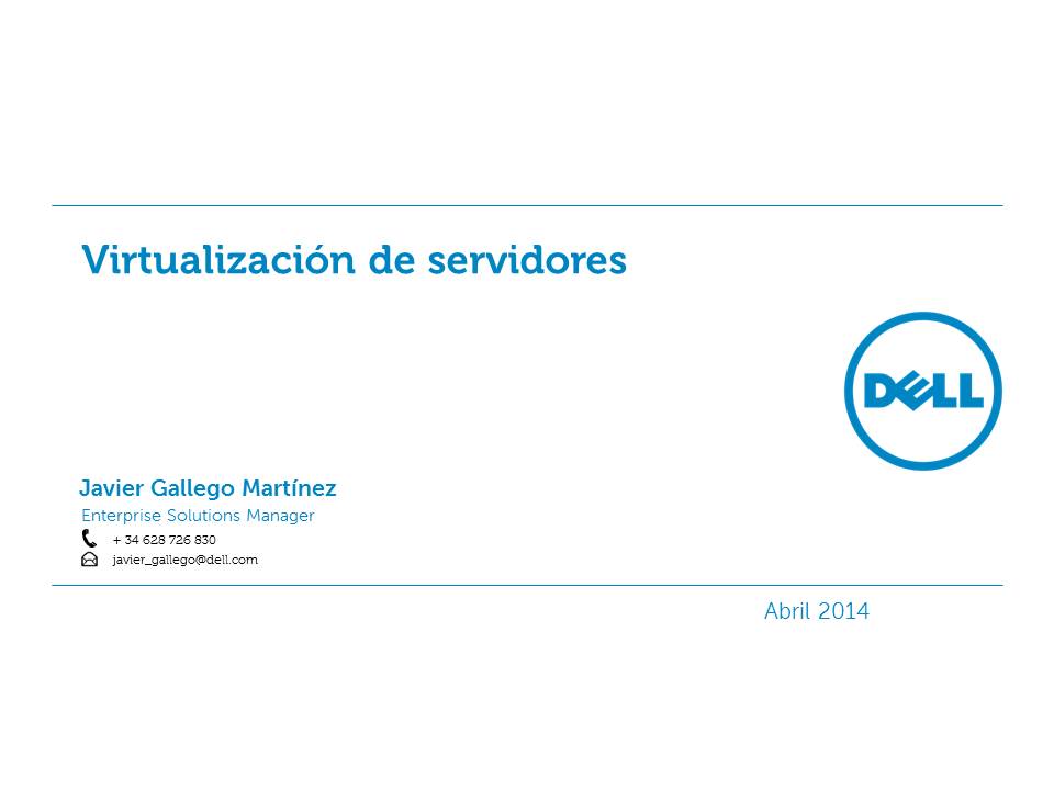 presentacion_virtualizacionservidores_Dell