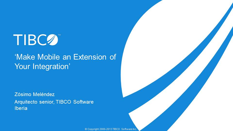 Presentacion TIBCO: integración móvil