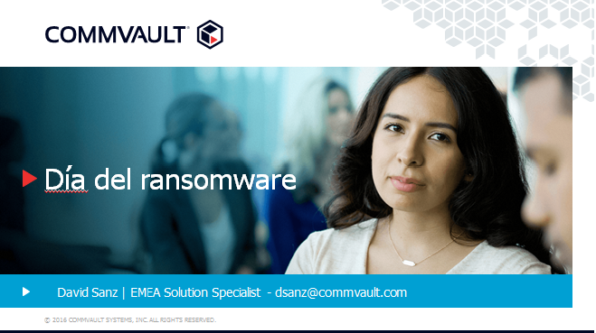 ransomware commvault